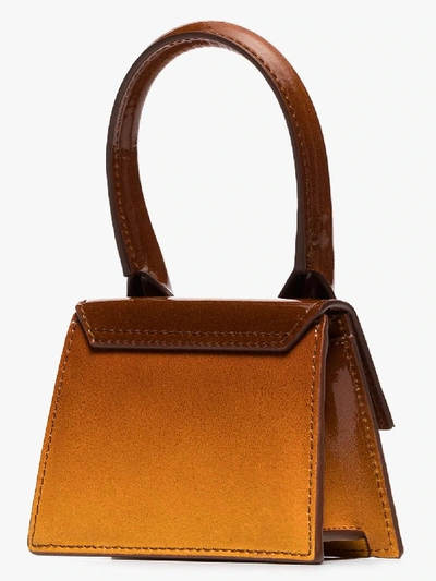 Shop Jacquemus Orange Le Chiquito Leather Mini Bag