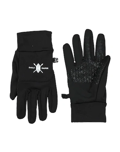 Daily Paper Gloves In Black | ModeSens