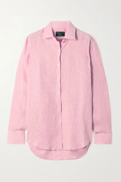 Shop Emma Willis Jermyn Street Linen Shirt In Pink