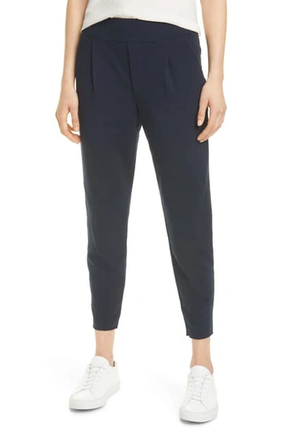 Shop Frank & Eileen Pleated Jogger Pants In British Royal Navy