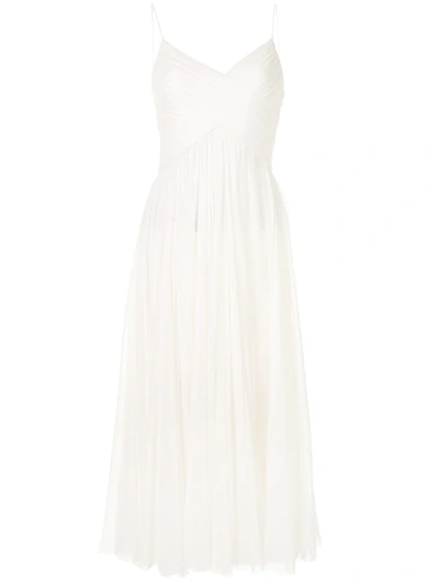 Shop Alexis Sarrana Pleated Dress In White