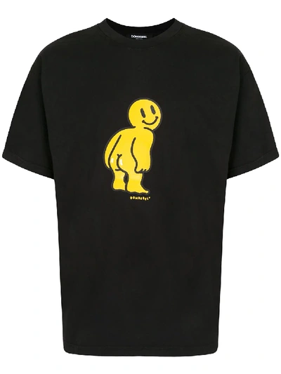 Shop Domrebel Moon Print T-shirt In Black