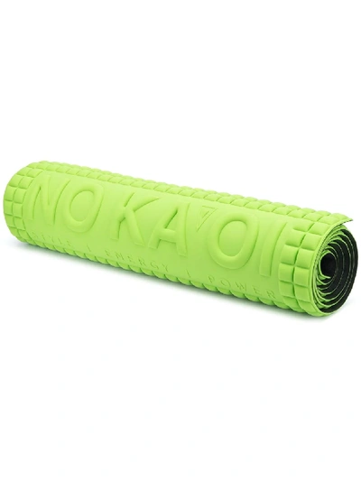 Shop No Ka'oi Debossed-logo Yoga Mat In Green