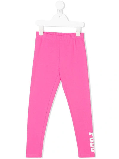 Shop Ralph Lauren Logo Detail Leggings In Pink