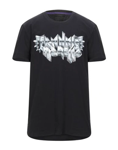 Frankie Morello T-shirts In Black