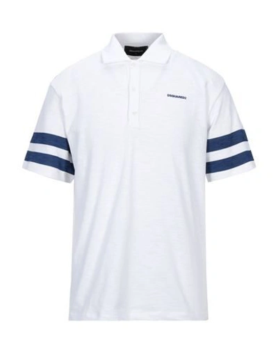 Shop Dsquared2 Polo Shirts In White