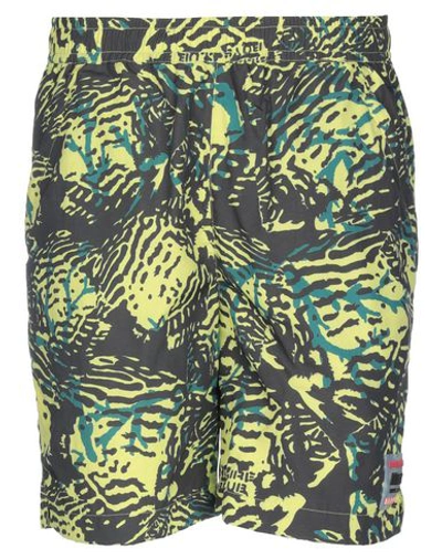 Shop Billionaire Boys Club Shorts & Bermuda Shorts In Acid Green