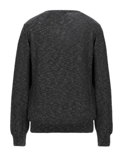 Shop Trussardi Jeans Man Sweater Steel Grey Size Xl Virgin Wool, Acrylic, Viscose, Cotton, Linen