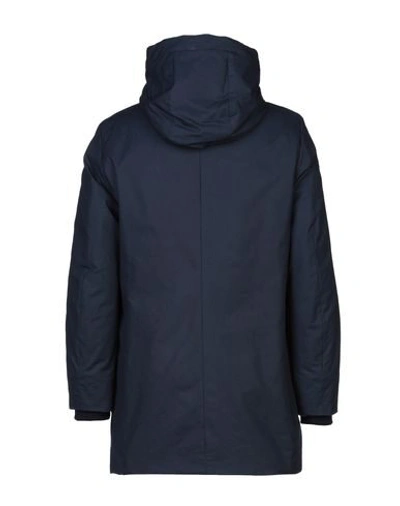 Shop Aquascutum Coat In Dark Blue