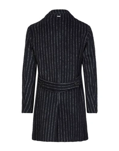 Shop Aglini Coat In Dark Blue