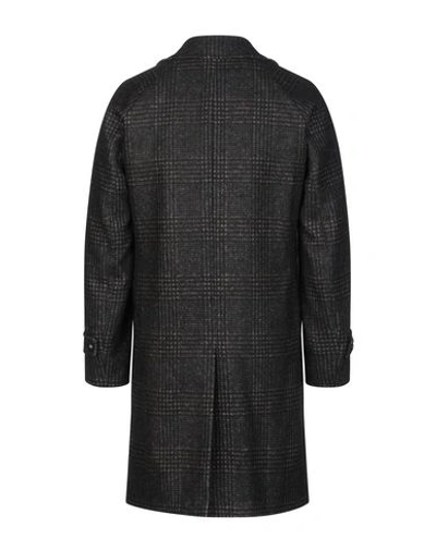 Shop Mp Massimo Piombo Coat In Dark Brown