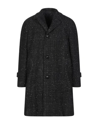Shop Mp Massimo Piombo Coats In Black