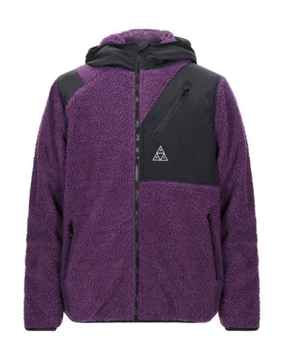 Shop Huf Jacket In Purple