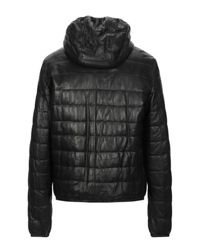 Shop Alessandro Dell'acqua Synthetic Down Jackets In Black