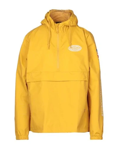 Shop Huf Jacket In Ocher