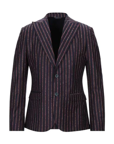 Shop Alessandro Dell'acqua Blazer In Dark Blue