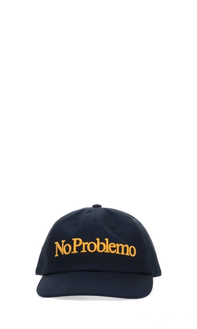 Shop Aries No Problemo Embroidery Baseball Hat In Blue