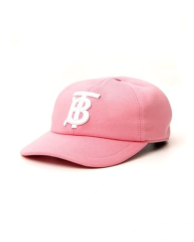 Shop Burberry Monogram Baseball Cap In Pink