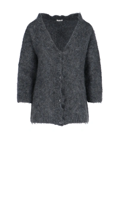 Shop Miu Miu Sweater In Grey