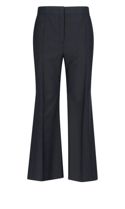 Shop Jil Sander Flare Trousers In Black