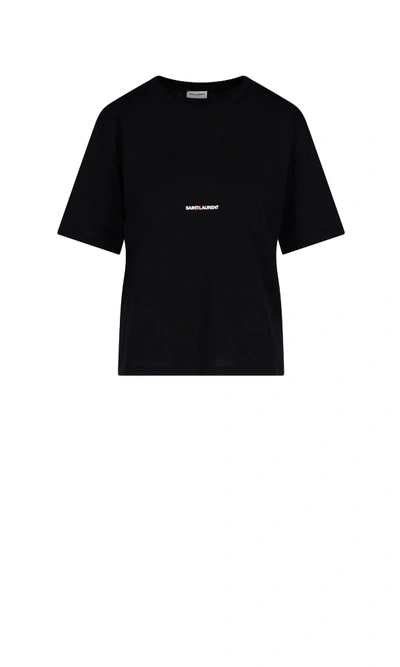 Shop Saint Laurent Boyfrind T-shirt In Black