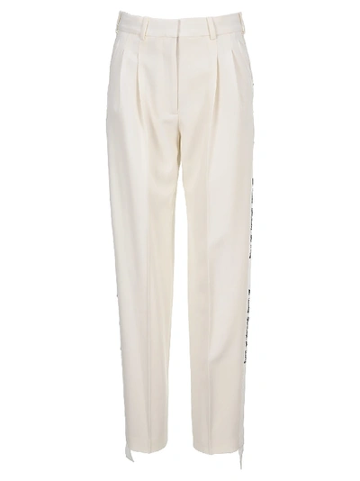 Shop Stella Mccartney We Are The Weather Tailored Pants In Ivory