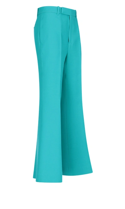 Shop Gucci Pants In Light Blue