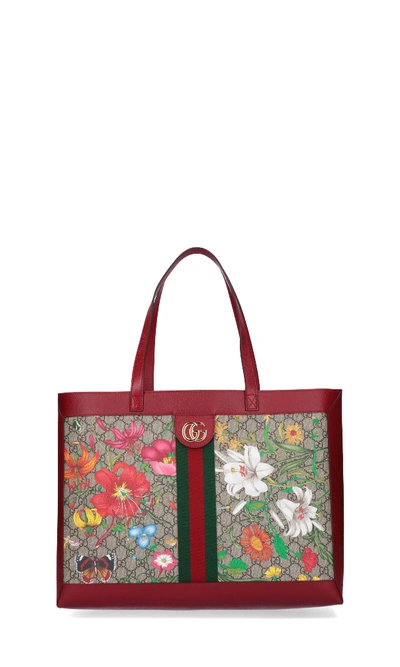 Shop Gucci Ophidia Tote Bag In Multicolor