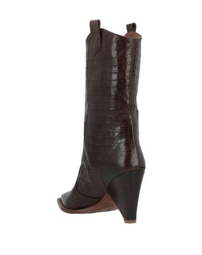 Shop Aldo Castagna Ankle Boots In Dark Brown
