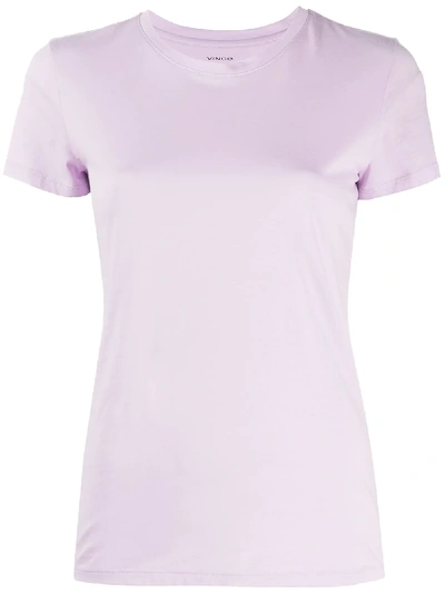 Shop Vince 'essential' T-shirt In Purple