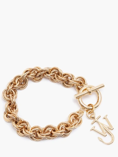 Shop Jw Anderson Jwa Multi-links Bracelet In Gold