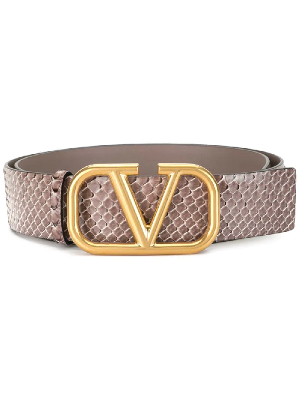 valentino snakeskin belt