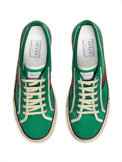 Shop Gucci Tennis 1977 Sneakers In Green