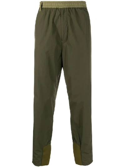 Shop White Mountaineering Tapered Track Trousers In Green