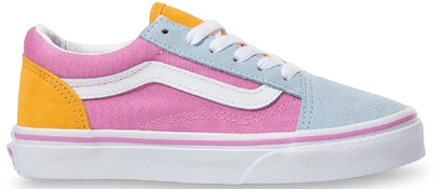 Pre-owned Vans Old Skool Color Block Fuchsia Pink (ps) In Fuchsia Pink/true White