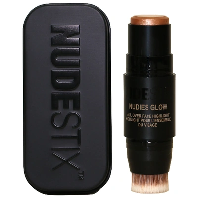 Shop Nudestix Nudies Glow Cream Highlighter Stick Bubbly Bebe 0.28 oz/ 8 G