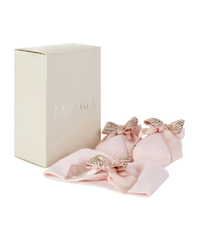 Shop La Perla Kids Lp Diamante Bow 2 Piece Gift Set