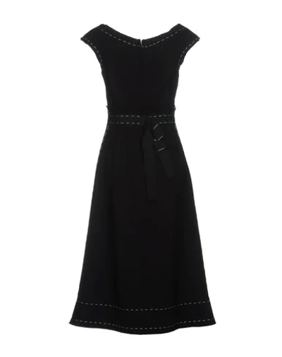 Dolce & Gabbana Midi Dresses In Black