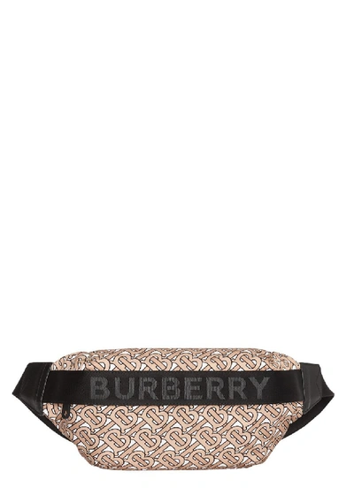 Shop Burberry Sonny Monogrammed Shell Belt Bag