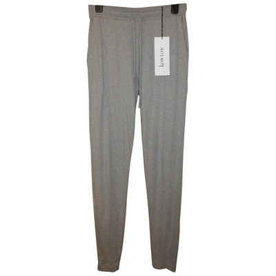 Pre-owned Kowtow Grey Cotton Trousers