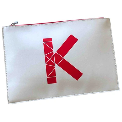 Pre-owned Kenzo White Clutch Bag