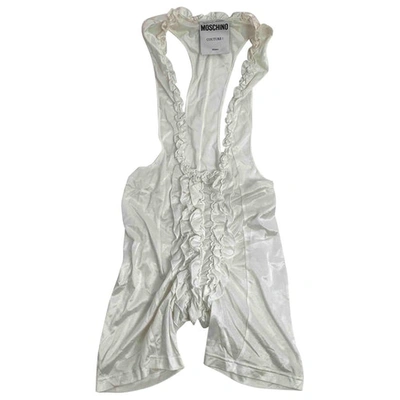 Pre-owned Moschino Jumpsuit In White
