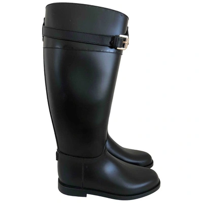 Pre-owned Mulberry Black Rubber Boots