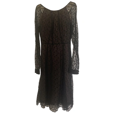 Pre-owned Erdem Lace Mid-length Dress In Black