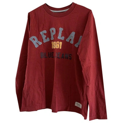 Pre-owned Replay Red Cotton T-shirt
