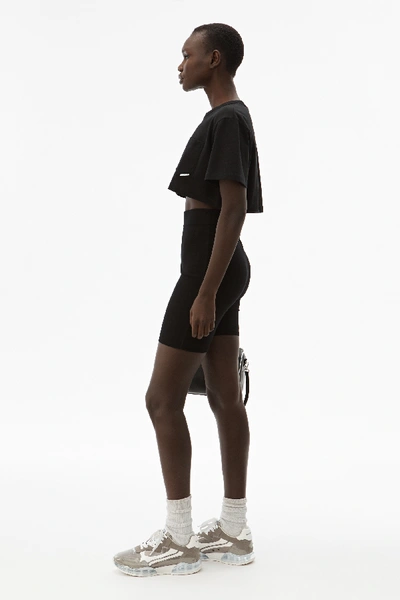 Shop Alexander Wang Foundation Bodycon Bike Shorts In Black