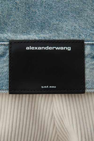 Shop Alexander Wang Game Jacket In Denim In Bleach