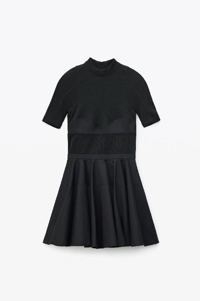 Shop Alexander Wang Fit + Flare Dress In Black