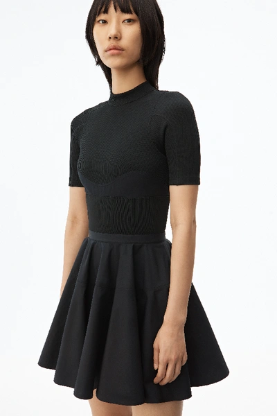 Shop Alexander Wang Fit + Flare Dress In Black