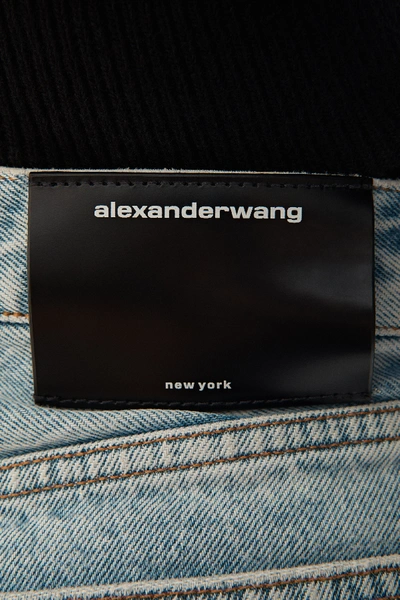 Shop Alexander Wang Bite Zip Shorts In Pebble Bleach